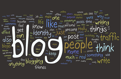 Blogging Research Wordle - CC by Kristina B