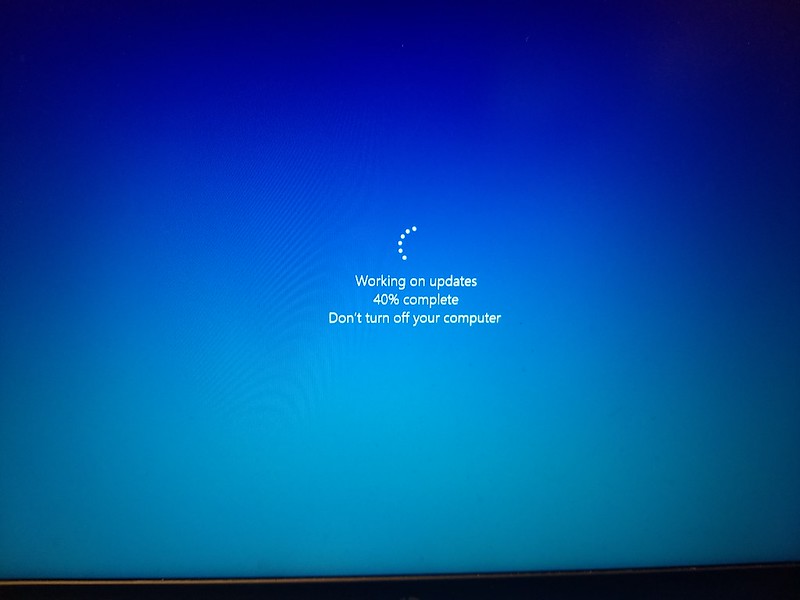 Windows Update at 40%