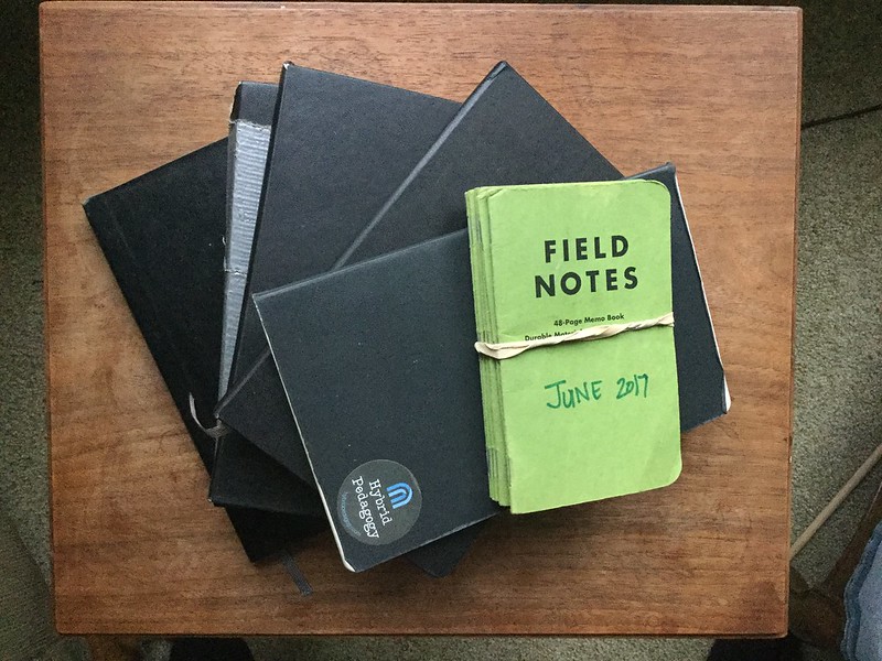 Picture of "Field Notes" journals by Brian Bennett