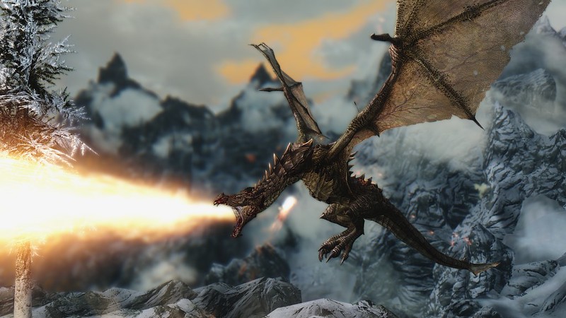 Screenshot from the video game Skyrim.
