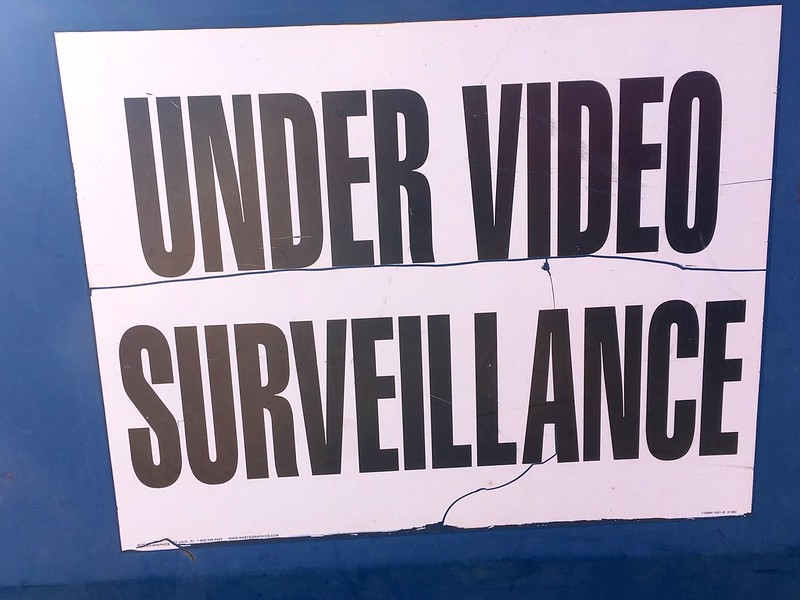 Sign that reads "Under Video Surveillance"