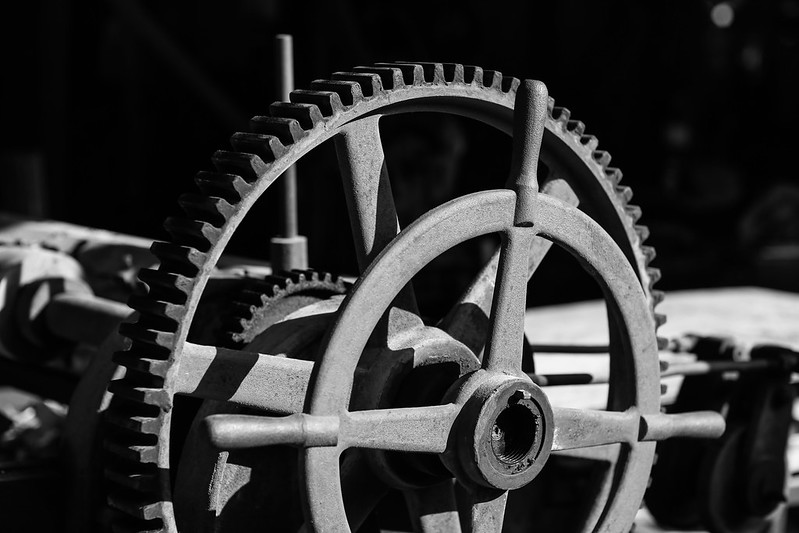 Gears for large machinery.