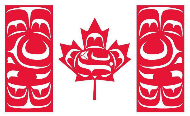 Canadian Native Flag as designed by Curtis "Mulidzas" Wilson.